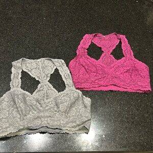Free people small/medium lace bra top